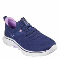 Skechers Маратонки Без Връзки Go Walk 7 Slip On Trainers Womens Нави/ Лаванда Дамски високи кецове