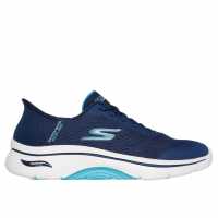 Skechers Маратонки Без Връзки Go Walk Arch Fit 2.0 - Valenc Slip On Trainers Womens Морска синьо/Аква 