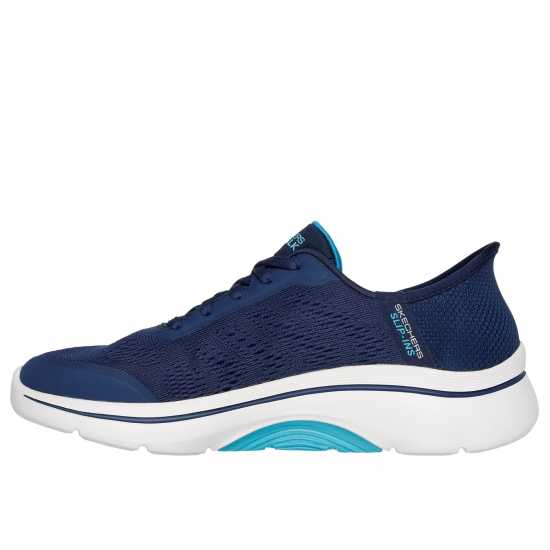 Skechers Маратонки Без Връзки Go Walk Arch Fit 2.0 - Valenc Slip On Trainers Womens Морска синьо/Аква 