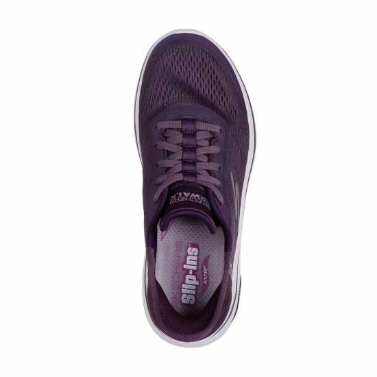 Skechers Маратонки Без Връзки Go Walk Arch Fit 2.0 - Valenc Slip On Trainers Womens Слива 