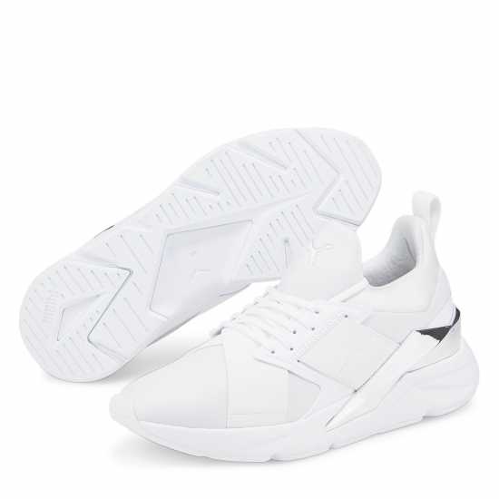 Puma Muse X5 Metal Wns Low-Top Trainers Womens Пума Бяло Дамски високи кецове