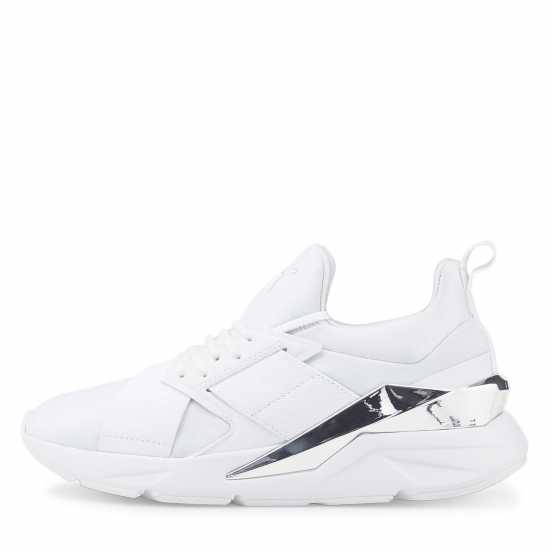 Puma Muse X5 Metal Wns Low-Top Trainers Womens Пума Бяло Дамски високи кецове