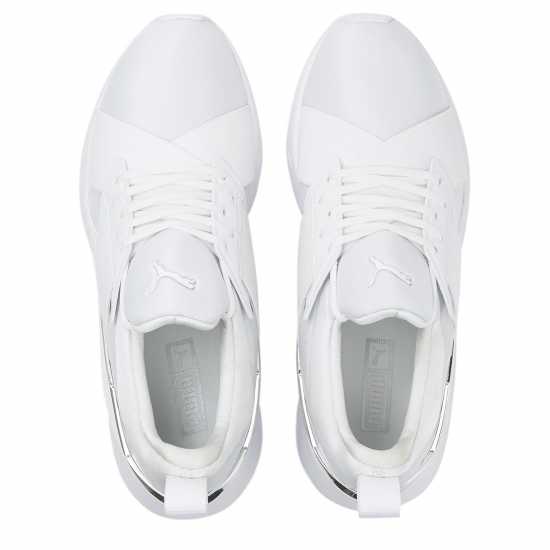 Puma Muse X5 Metal Wns Low-Top Trainers Womens Пума Бяло Дамски високи кецове