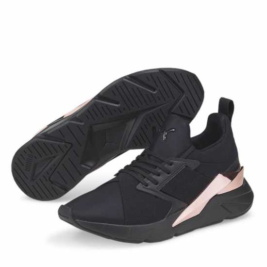 Puma Muse X5 Metal Wns Low-Top Trainers Womens Черно Пума Дамски високи кецове