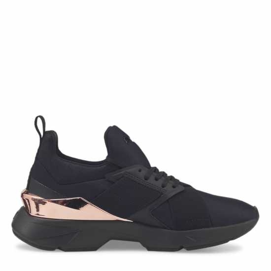 Puma Muse X5 Metal Wns Low-Top Trainers Womens Черно Пума Дамски високи кецове