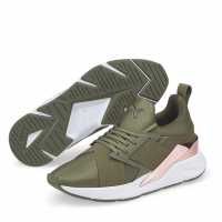 Puma Muse X5 Metal Wns Low-Top Trainers Womens Тъмно зелено Дамски високи кецове