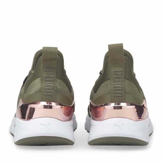 Puma Muse X5 Metal Wns Low-Top Trainers Womens Тъмно зелено Дамски високи кецове