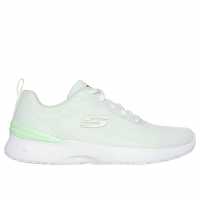 Skechers Dual Tone Engineered Mesh Lace-Up W Runners Womens Бяло/Мента Дамски високи кецове