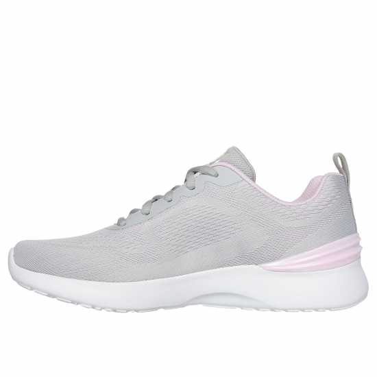 Skechers Dual Tone Engineered Mesh Lace-Up W Runners Womens Светло сиво/розово Дамски високи кецове