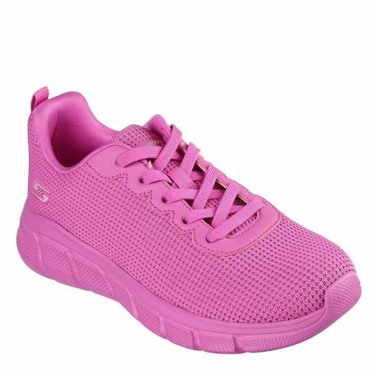 Skechers Two Tone Knit Lace Up Sneaker Runners Womens  Дамски високи кецове