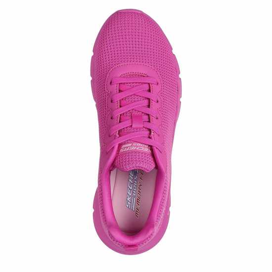 Skechers Two Tone Knit Lace Up Sneaker Runners Womens  Дамски високи кецове