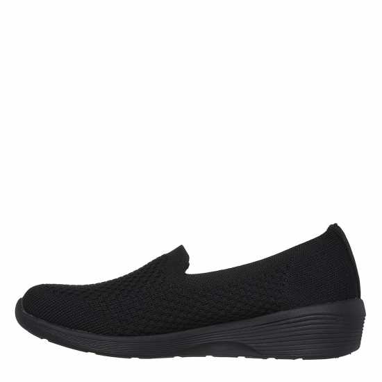 Skechers Маратонки Без Връзки Arya - Clear Skies Slip On Trainers Womens Черно Кафяво Дамски високи кецове