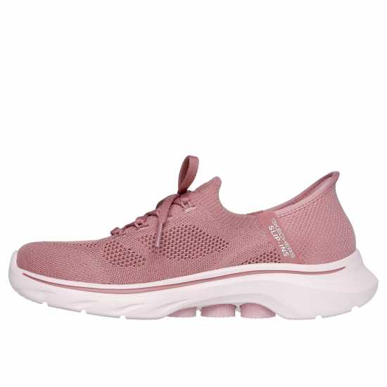 Skechers Engineered Knit Laced Slip-Ins Slip On Runners Womens Мави 