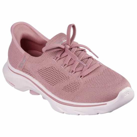 Skechers Engineered Knit Laced Slip-Ins Slip On Runners Womens Мави 