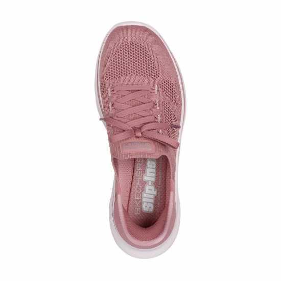 Skechers Engineered Knit Laced Slip-Ins Slip On Runners Womens Мави 