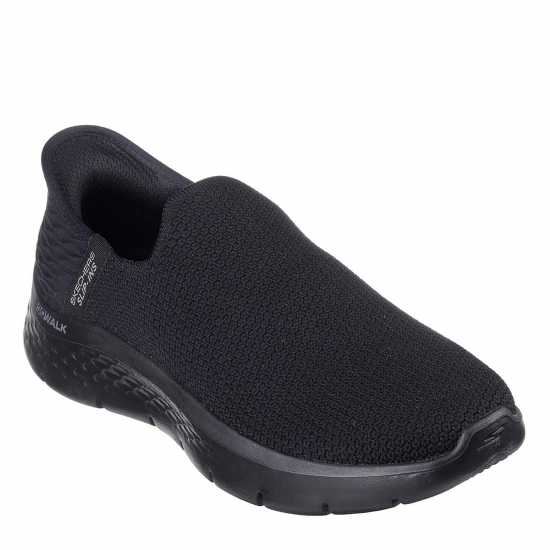 Skechers Stretch Fit Knit Slip-Ins Slip On Runners Womens Черно 