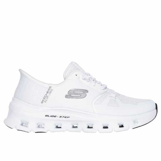 Skechers Glide-Step Pro Slip On Runners Womens Бяло/Сребърно Дамски маратонки