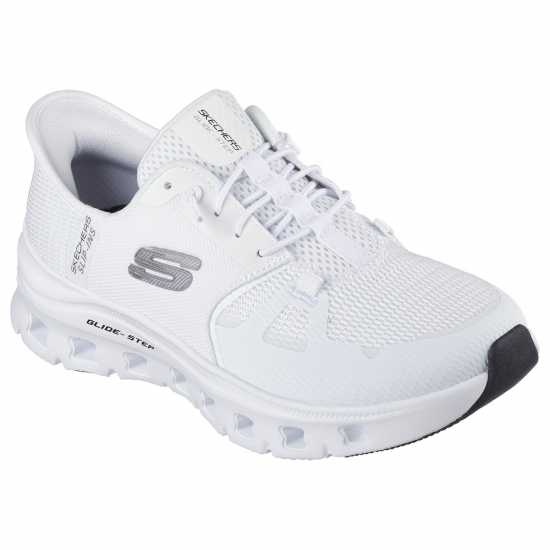 Skechers Glide-Step Pro Slip On Runners Womens Бяло/Сребърно Дамски маратонки