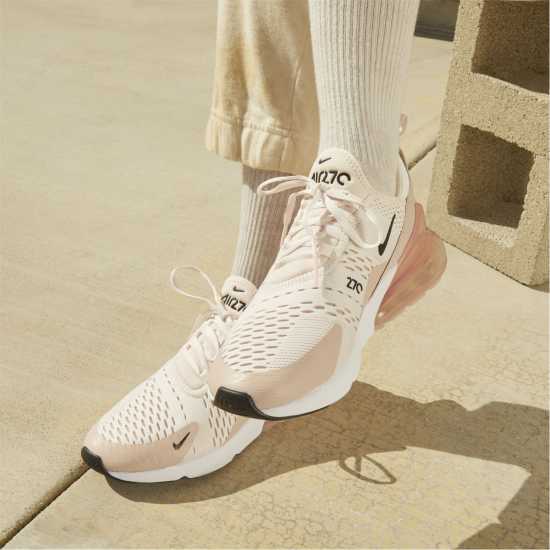 Nike Дамски Маратонки Air Max 270 Ladies Trainers Pink/Wine Дамски високи кецове