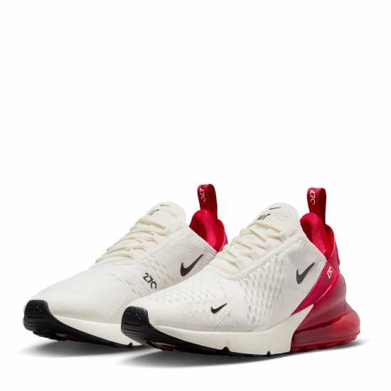 Nike Дамски Маратонки Air Max 270 Ladies Trainers Sail/Red Дамски високи кецове