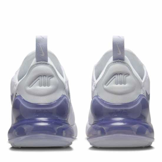 Nike Дамски Маратонки Air Max 270 Ladies Trainers Бяло/Сиво от FB Дамски високи кецове