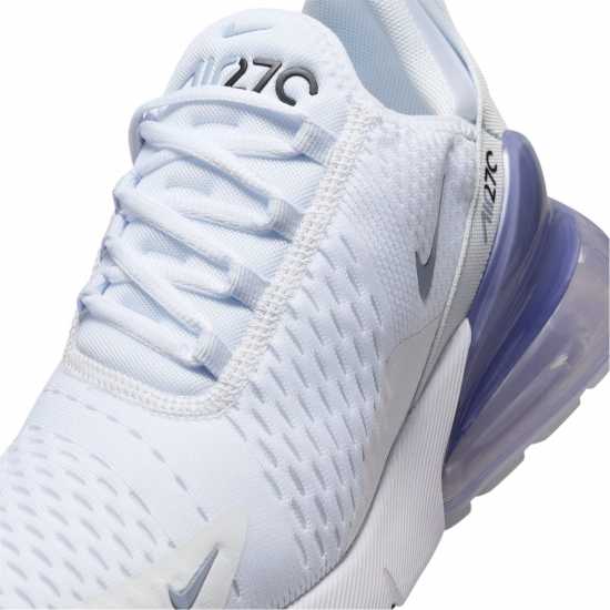 Nike Дамски Маратонки Air Max 270 Ladies Trainers Бяло/Сиво от FB Дамски високи кецове