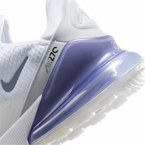 Nike Дамски Маратонки Air Max 270 Ladies Trainers Бяло/Сиво от FB Дамски високи кецове