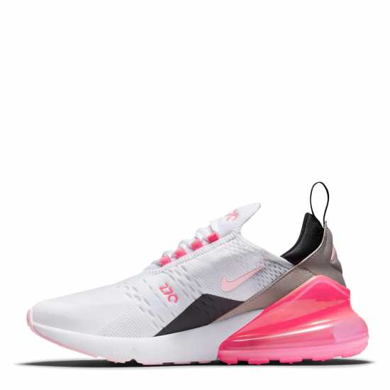 Nike Дамски Маратонки Air Max 270 Ladies Trainers White/PinkBlack Дамски високи кецове