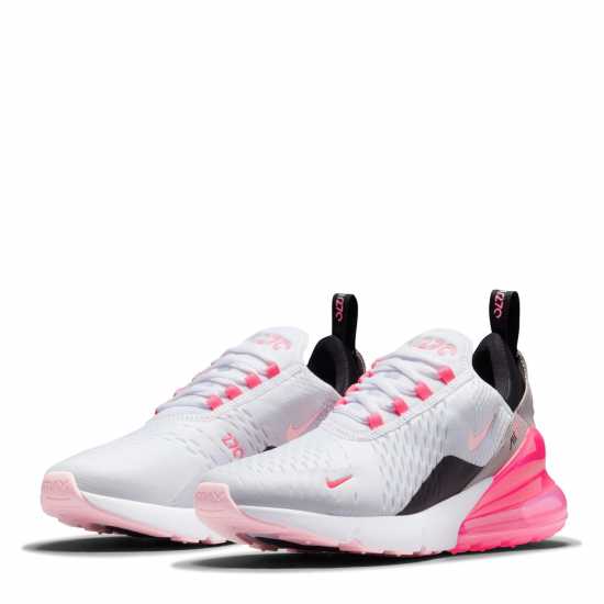 Nike Дамски Маратонки Air Max 270 Ladies Trainers White/PinkBlack Дамски високи кецове