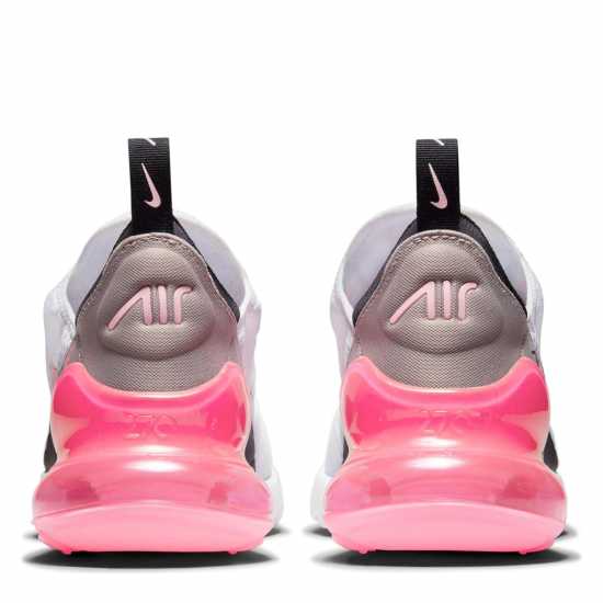 Nike Дамски Маратонки Air Max 270 Ladies Trainers White/PinkBlack Дамски високи кецове