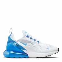 Nike Дамски Маратонки Air Max 270 Ladies Trainers White/Blue Дамски високи кецове