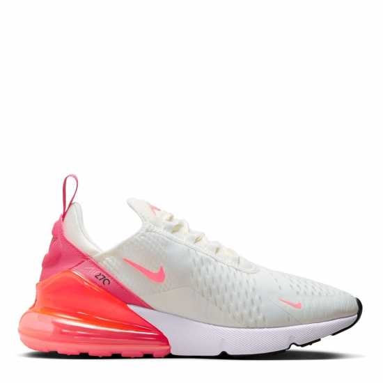 Nike Дамски Маратонки Air Max 270 Ladies Trainers Бяло/Розово Дамски високи кецове