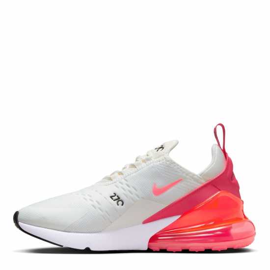 Nike Дамски Маратонки Air Max 270 Ladies Trainers Бяло/Розово Дамски високи кецове