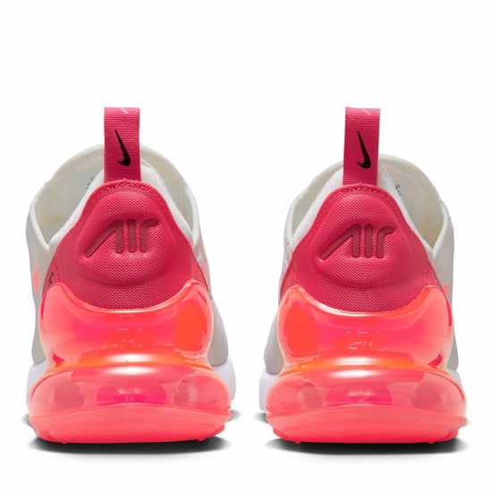 Nike Дамски Маратонки Air Max 270 Ladies Trainers Бяло/Розово Дамски високи кецове