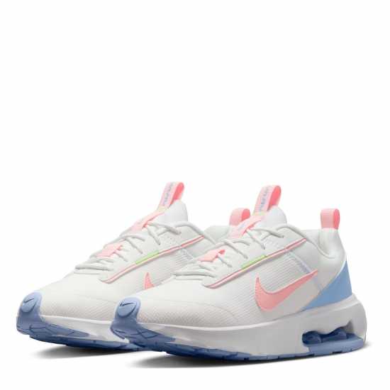 Nike Air Max Intrlk Lite Shoes Ladies Wht/Blu/Pink Дамски високи кецове