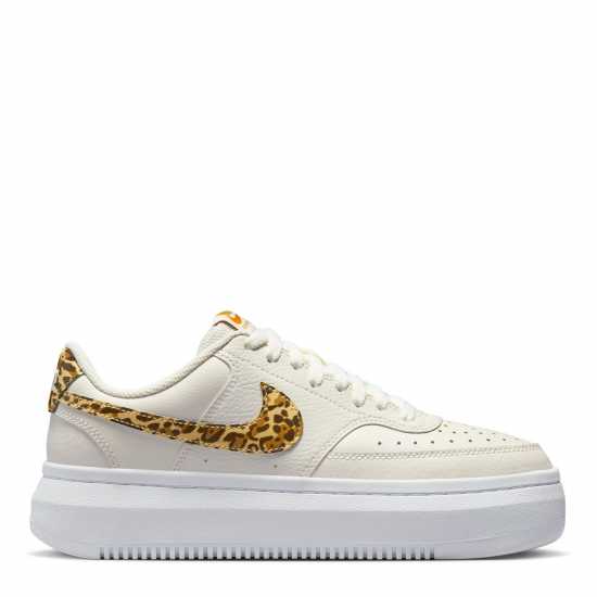 Nike Мъжки Маратонки Court Vision Alta Leather Womens Trainers Бяло/Леопард Дамски високи кецове