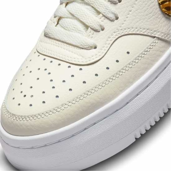 Nike Мъжки Маратонки Court Vision Alta Leather Womens Trainers Бяло/Леопард Дамски високи кецове