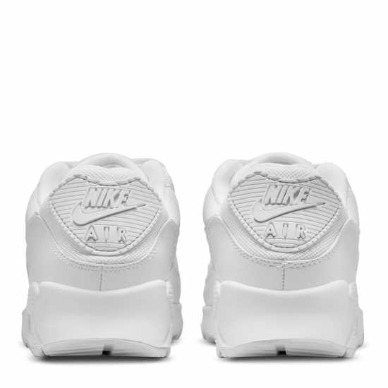 Nike Air Max 90 Women's Trainers Triple White Дамски високи кецове