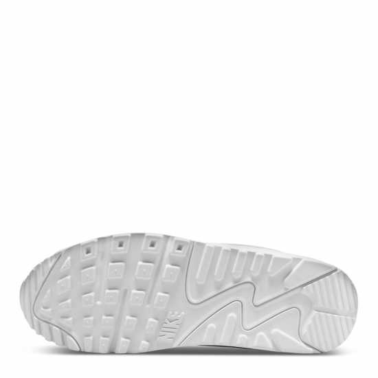 Nike Air Max 90 Women's Trainers Triple White Дамски високи кецове