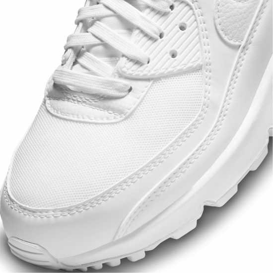 Nike Air Max 90 Women's Trainers Triple White Дамски високи кецове