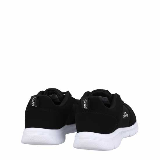 Slazenger Мъжки Маратонки Force Mesh Womens Trainers Черно/Бяло 