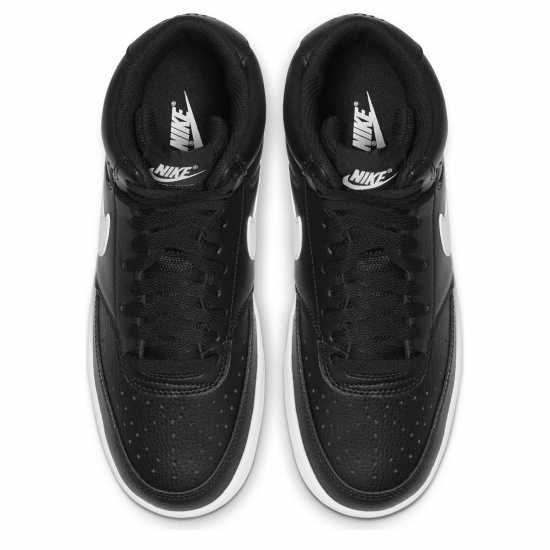 Nike Court Vision Mid Women's Hi Tops Black/White Дамски високи кецове