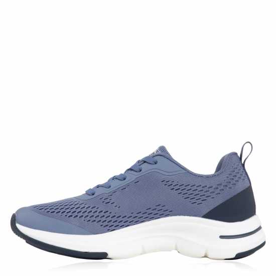 Slazenger Curve Support E-Mesh Trainers Ladies Blue Дамски високи кецове