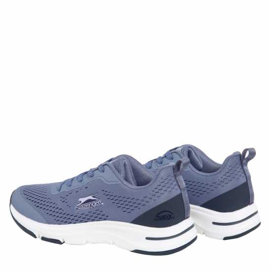 Slazenger Curve Support E-Mesh Trainers Ladies Blue Дамски високи кецове