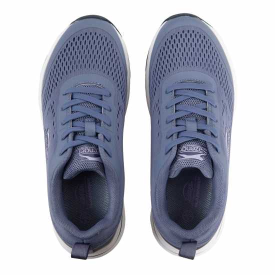 Slazenger Curve Support E-Mesh Trainers Ladies Blue Дамски високи кецове