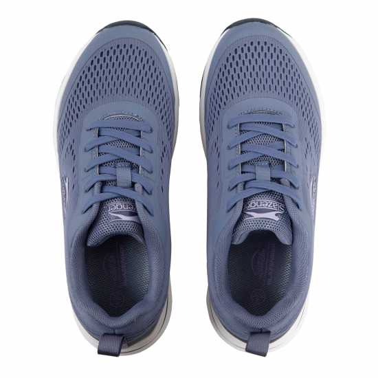 Slazenger Curve Support E-Mesh Trainers Ladies Blue Дамски високи кецове