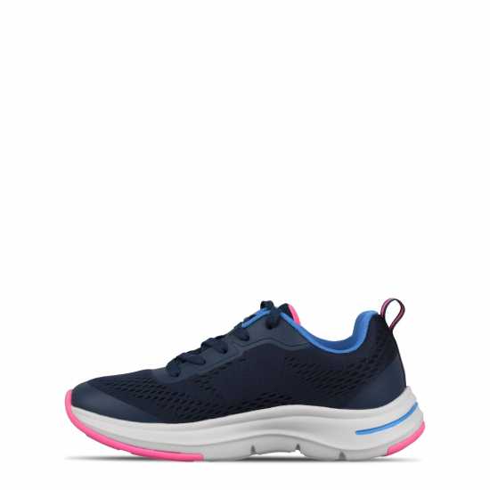 Slazenger Curve Support E-Mesh Trainers Ld Морско синьо/Розово Дамски високи кецове