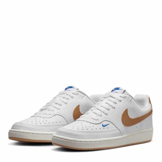 Nike Court Vision Low Next Nature Trainers Бяло/Бордово Дамски високи кецове