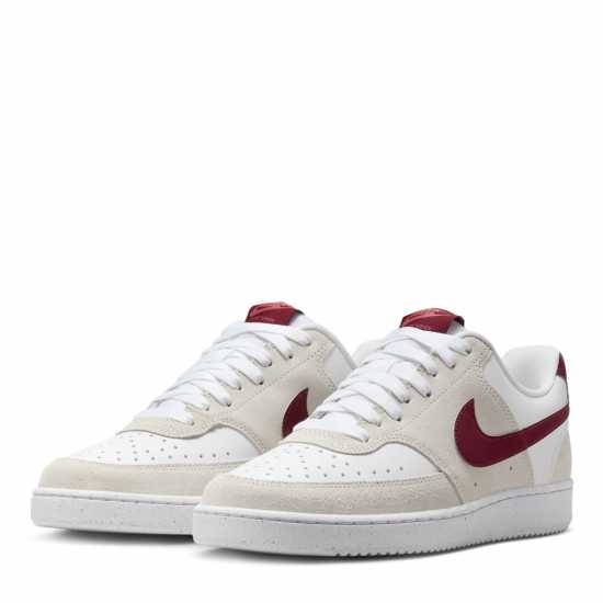 Nike Court Vision Low Next Nature Trainers Wht/OffW/Red CB 