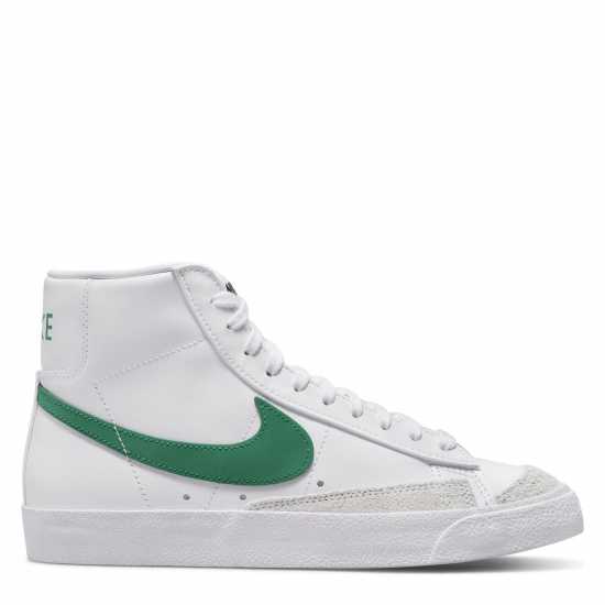 Nike Високи Мъжки Маратонки Blazer Mid 77 Womens Hi Top Trainers White/Green Дамски високи кецове